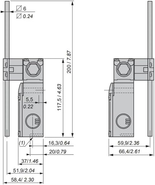 Limitador de carrera industrial para equipos de levante
